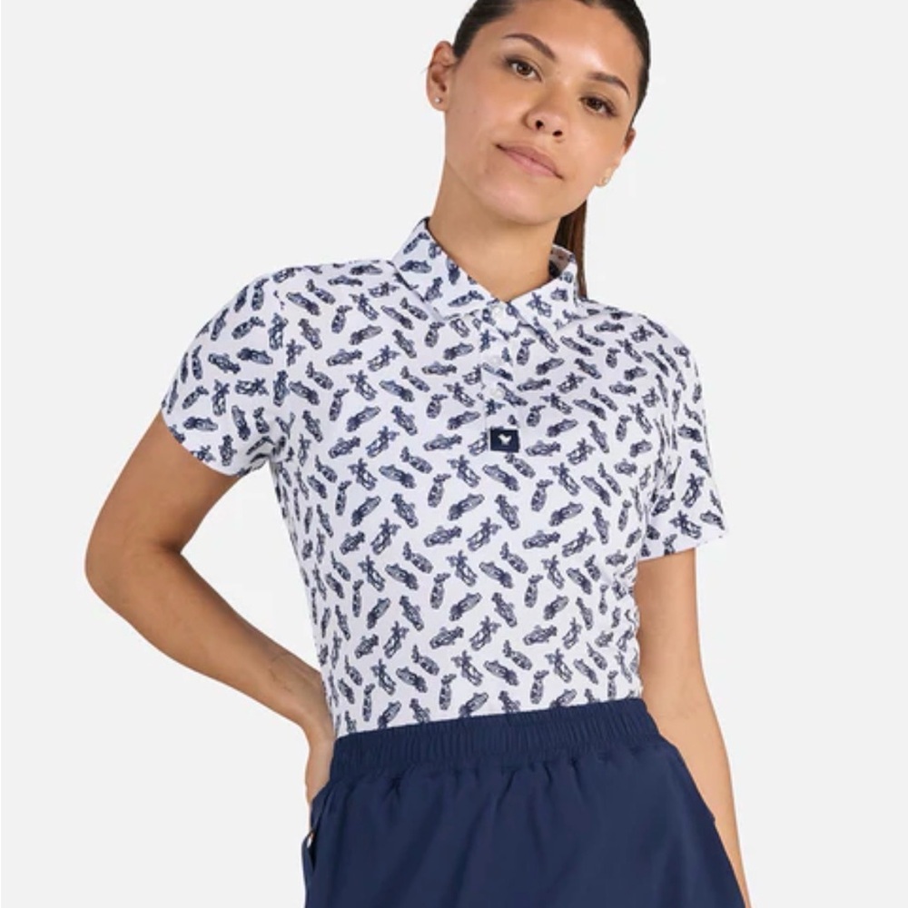 NWT Women's Caddie By Day Polo Bad Birdie